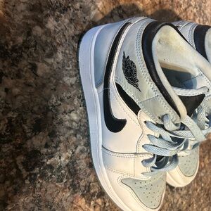 Jordan Women's Sneakers in Light Blue and Black